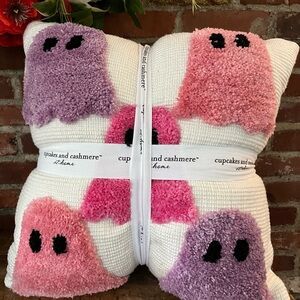 Cupcakes and cashmere ghost pillows, one ghost one multiple ghosts NWT